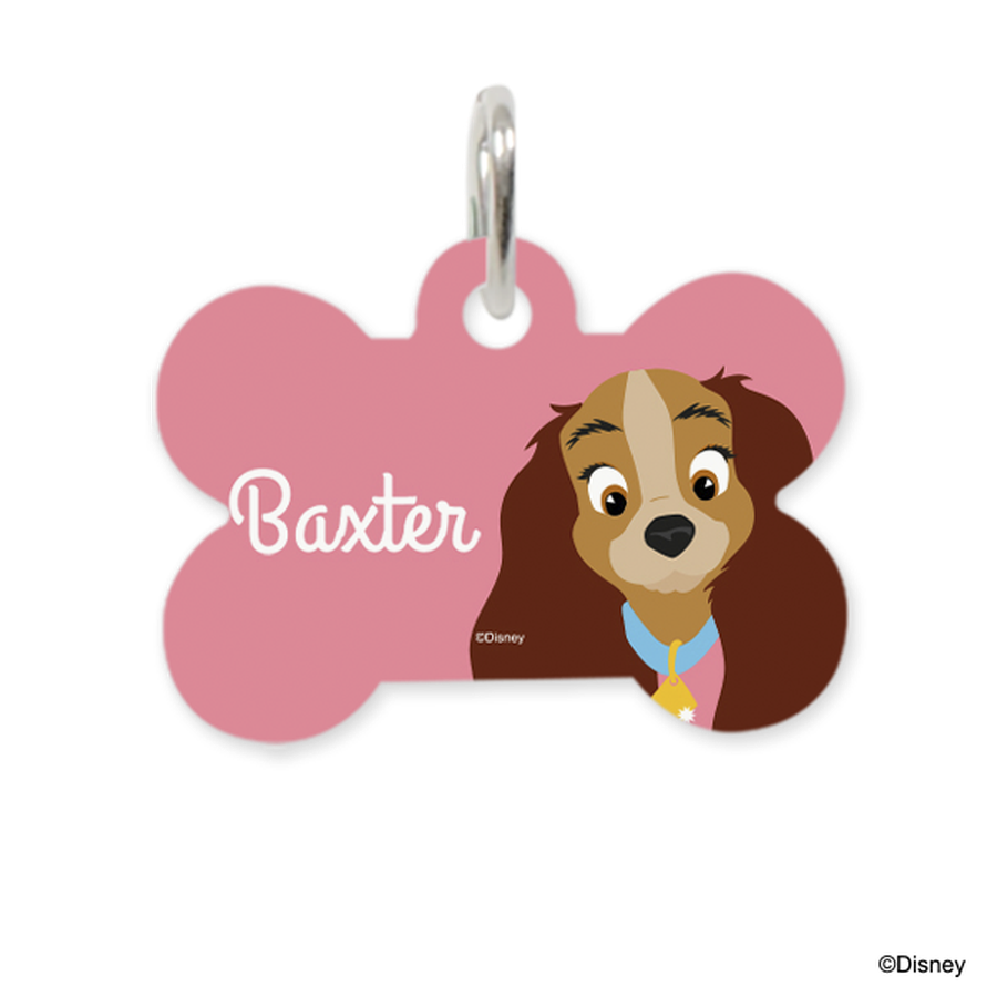 Disney Lady and The Tramp Lady Dog Tag Pet Tags Personalized Pet